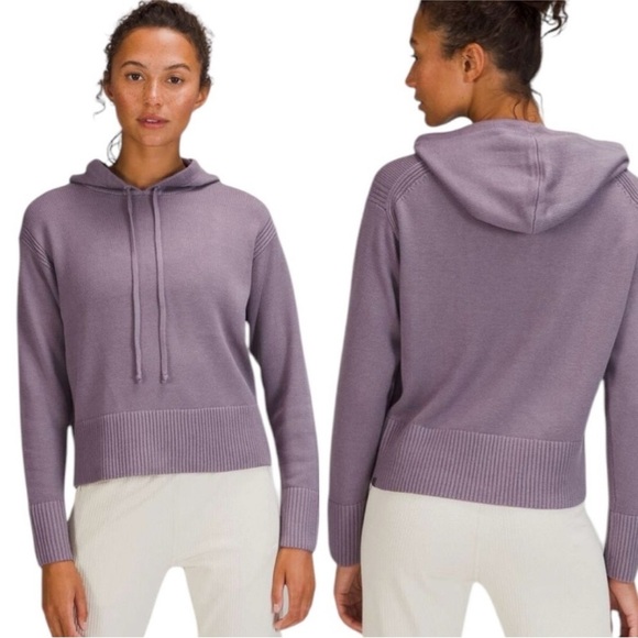 Lululemon Double Knit Sweater Hoodie in Dusky Lavender - Picture 2 of 10